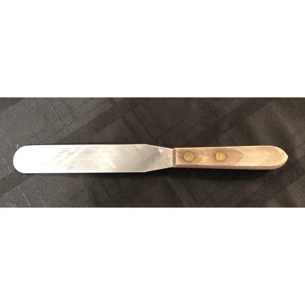 Vintage Stanley  Spatula Spreader Serrated Stainless Steel Blade Frosting Cake - Picture 4 of 6